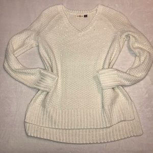 White/silver sweater